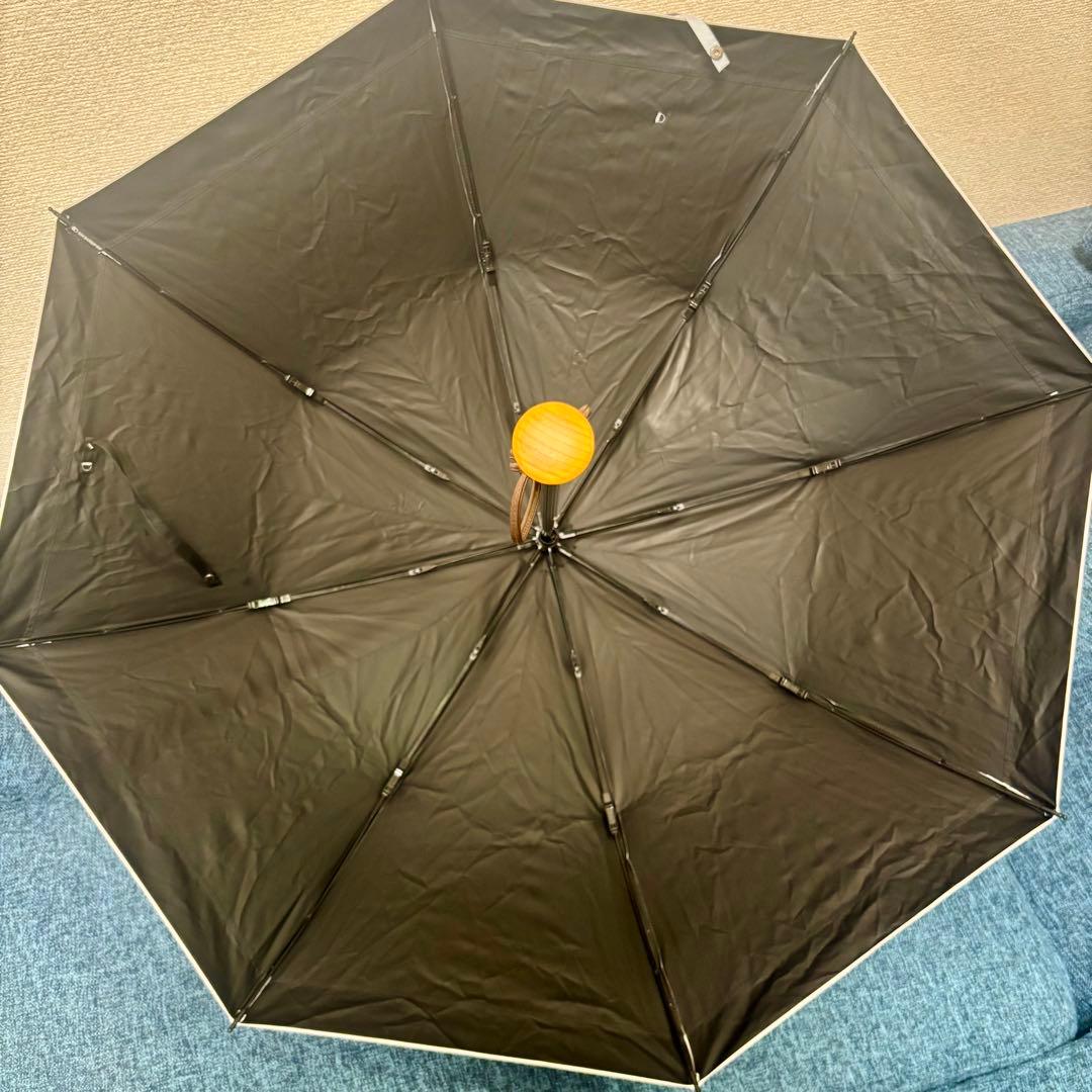 専用【美品・定価14,630円】サンバリア100 日傘 2段折 ブルー