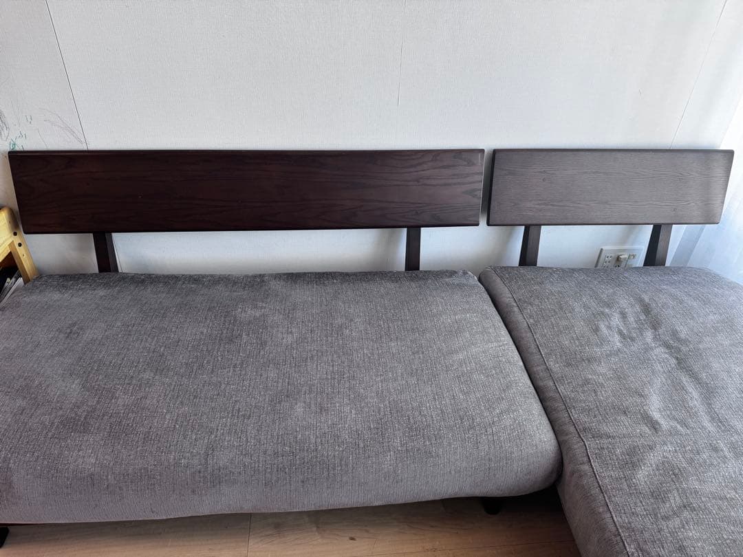 ✴︎Vin✴︎ ナガノインテリア　グレーソファ 2セット②