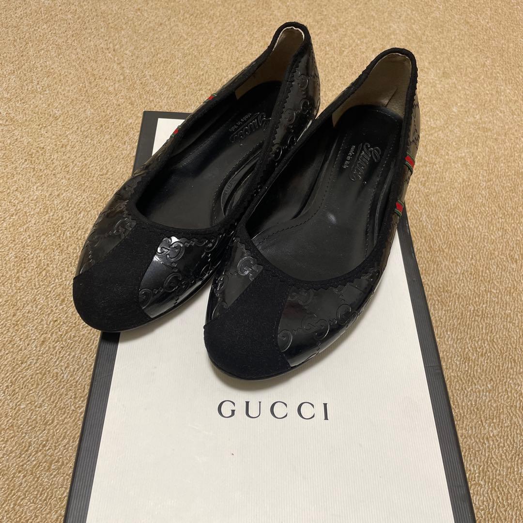 期間限定）GUCCI グッチ フラットシューズ　37 1/2