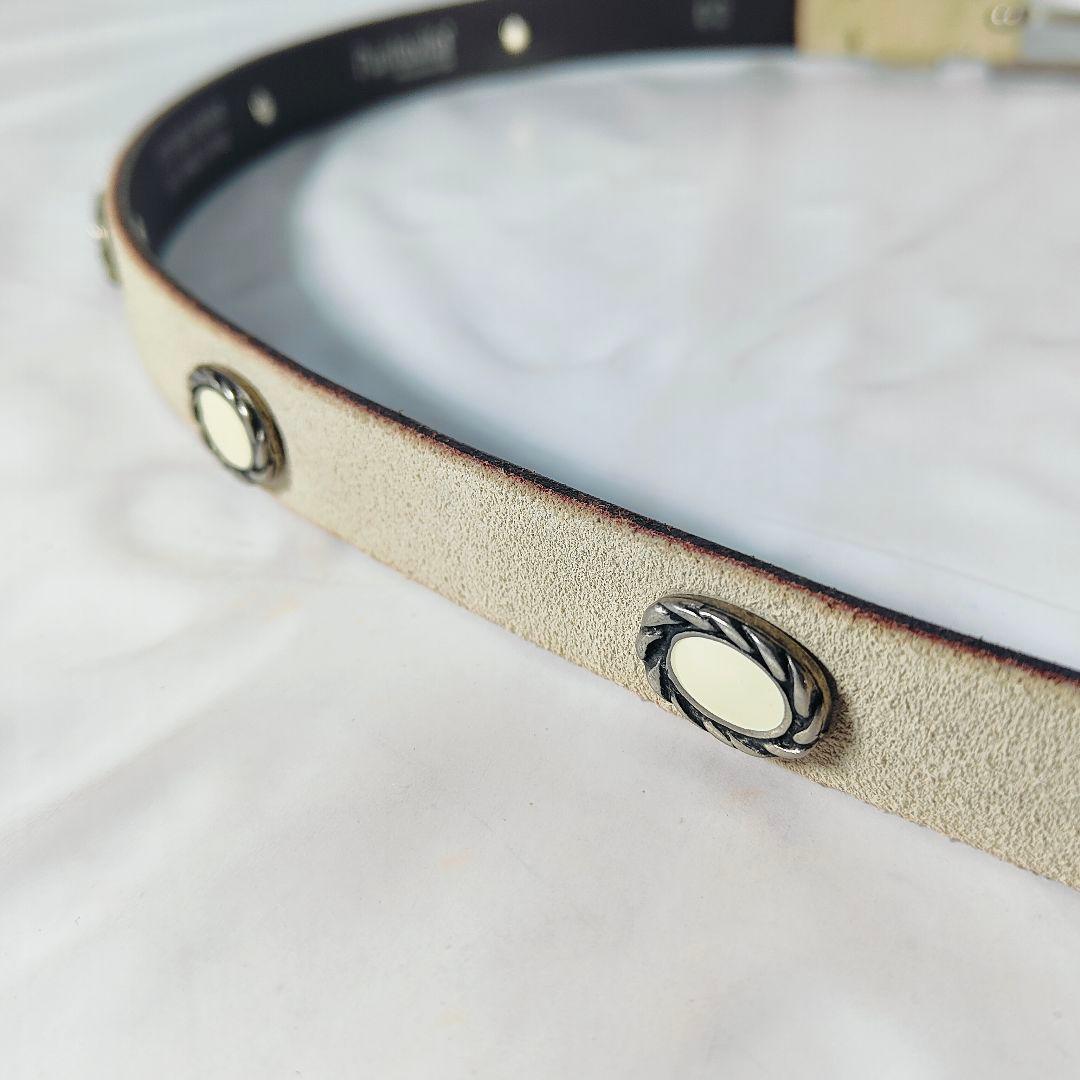 【極美品】Puntovita イタリア製　高級コンチョドレスベルト　袋付き正規品