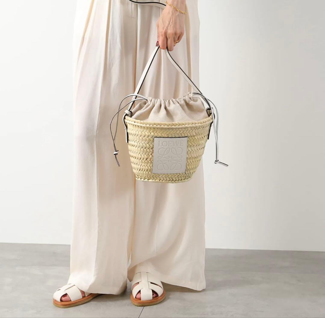 LOEWE かごバッグ ナチュラル　ヤシの葉