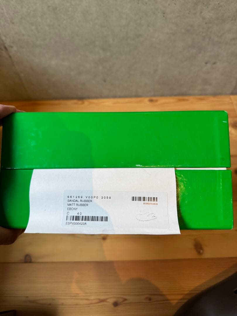 BOTTEGA VENETA｜ラバーサンダル｜サイズ40｜ほぼ新品｜箱・保存袋付