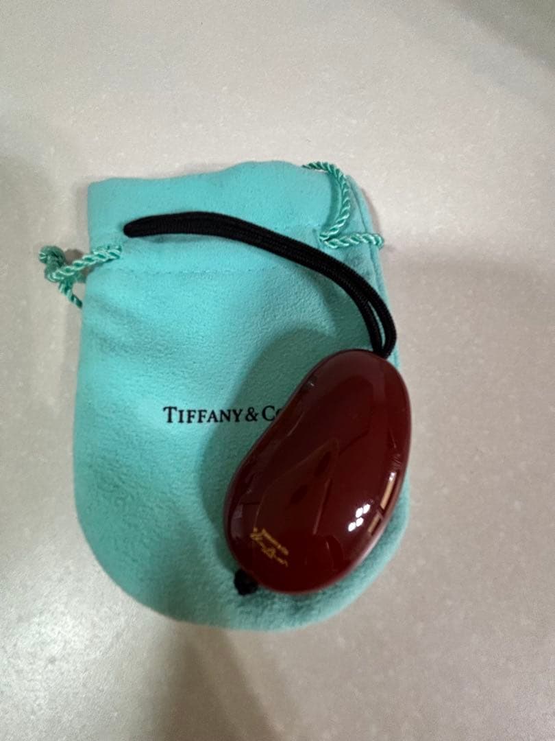 レア Tiffany エルサペレッティビーン キーリング　赤　ラッカー