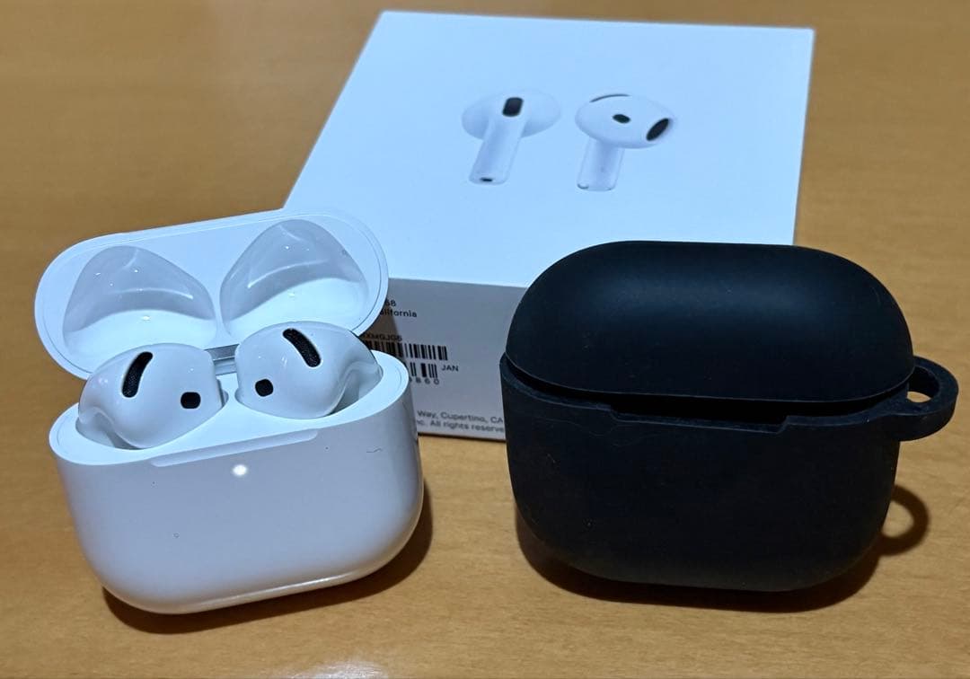 値下げ可‼️Apple AirPods 4(ノイズキャンセルなし)&ケースカバー