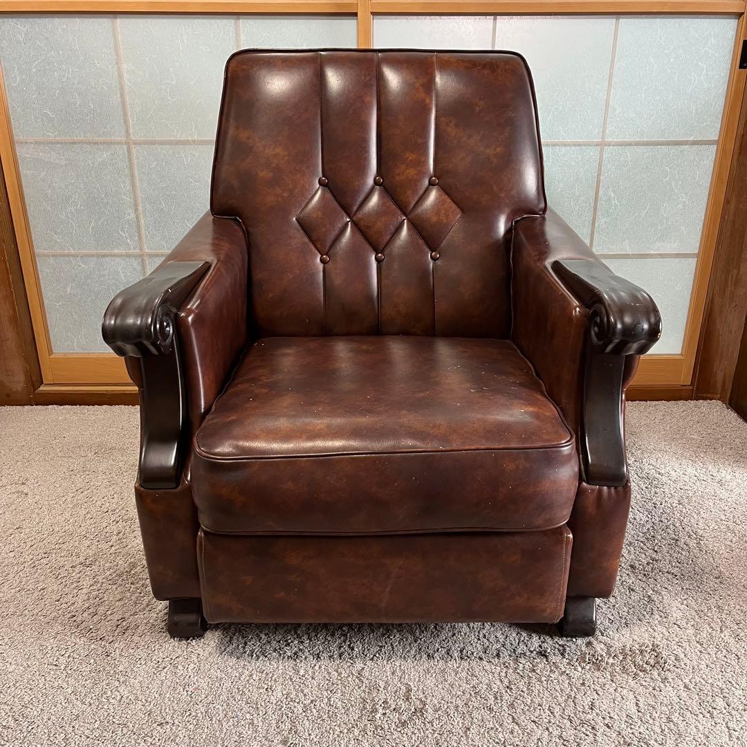 9/10まで！　高級　1人がけ　ソファー　アームレストあり