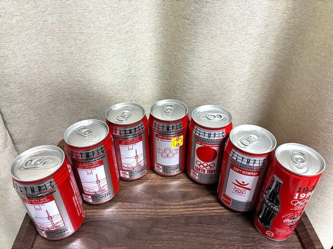 【希少】コカ・コーラ オリンピック 歴代コレクター缶 7本セット 観賞用