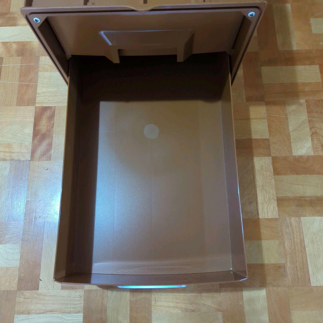 さくら様タッパーウエア スーパーチェスト ロング 2段 ブラウン 2個セット