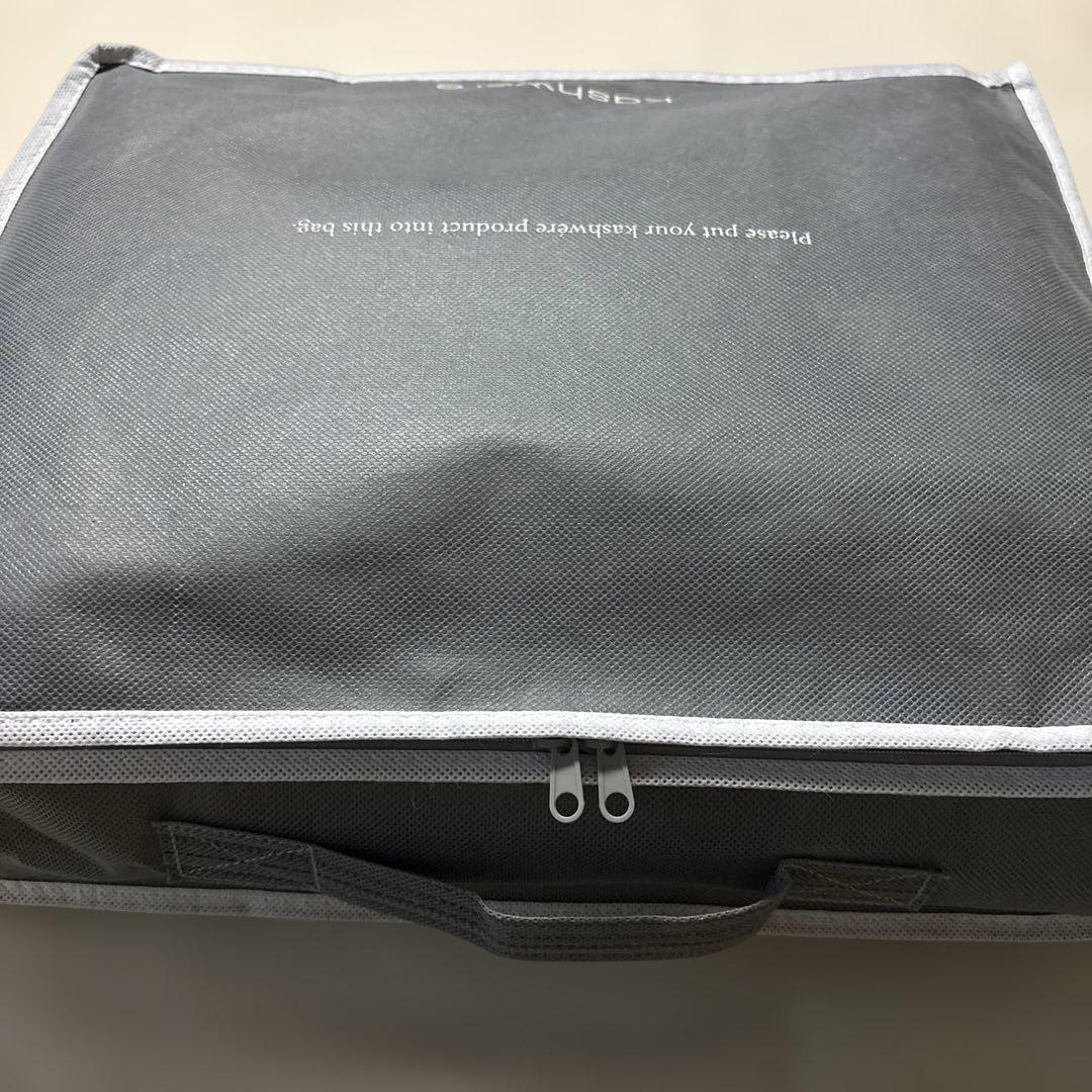 kashwére カシウエア　グレー 大判ブランケット