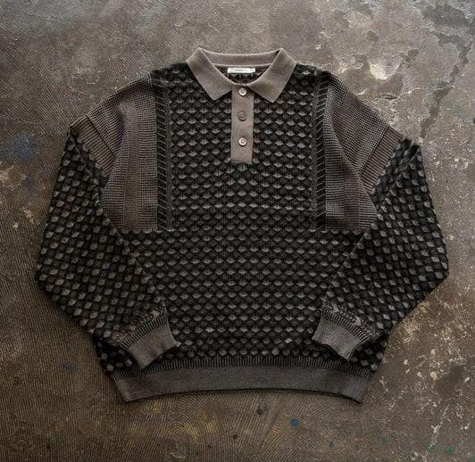 25AW ヤシキ YASHIKI Rikka Knit Polo ポロシャツ