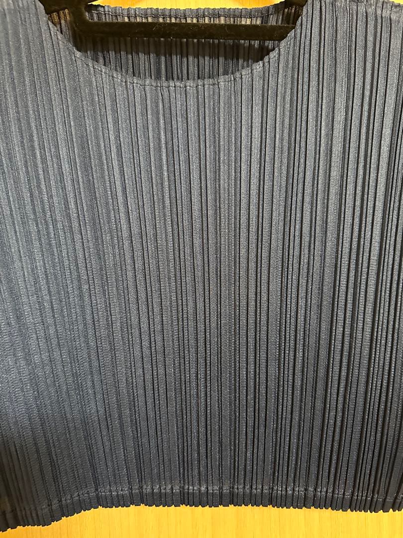 [超美品]PLEATS PLEASE ネイビー 長袖トップス