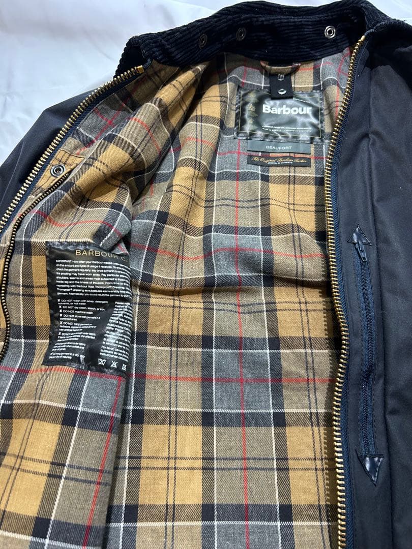 極美品　バブアー　ビューフォート　34 ネイビー　BarbourBEAUFORT