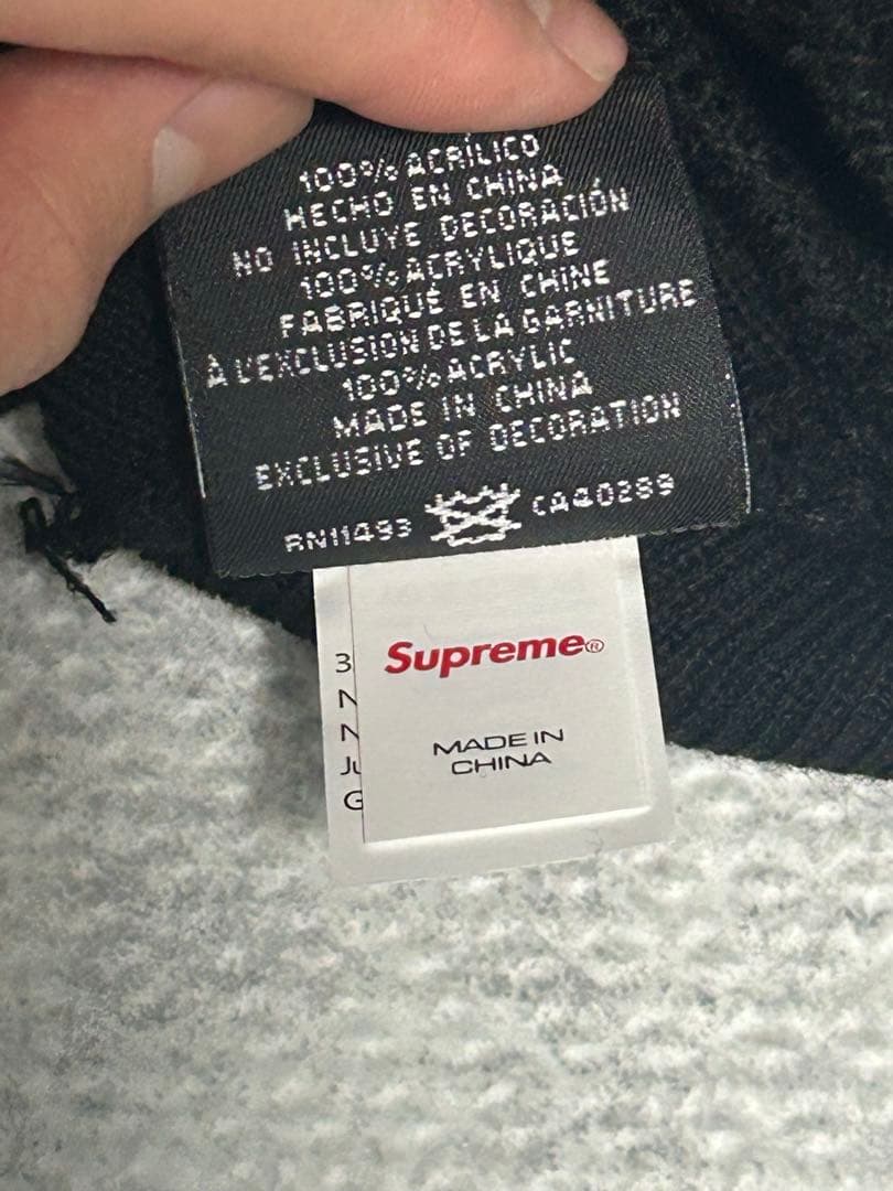 Supreme × New Era ボックスロゴビーニー ブラック