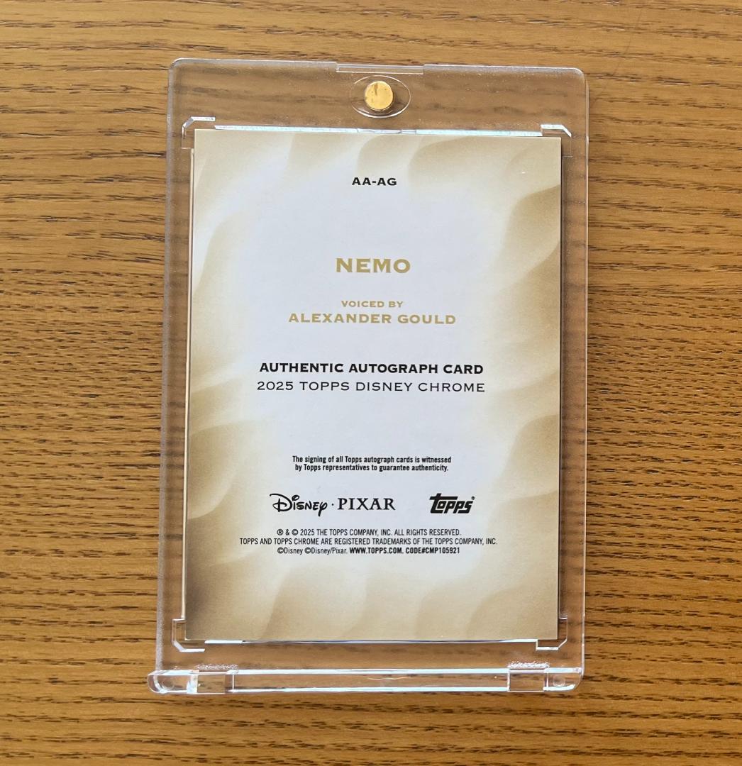 その他 2025 Topps Disney Chrome Nemo Auto /75
