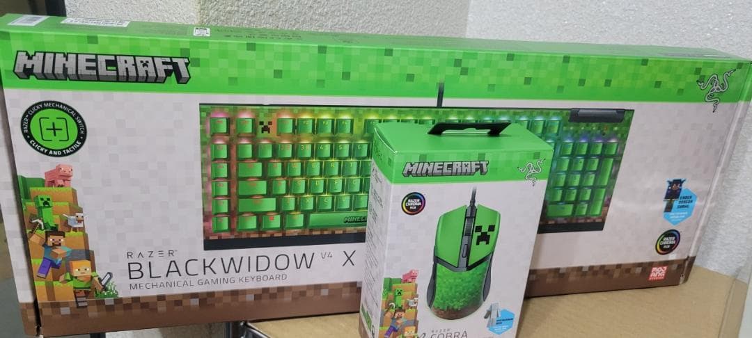 【Minecraft】Razer BlackWidowV4X & Cobra