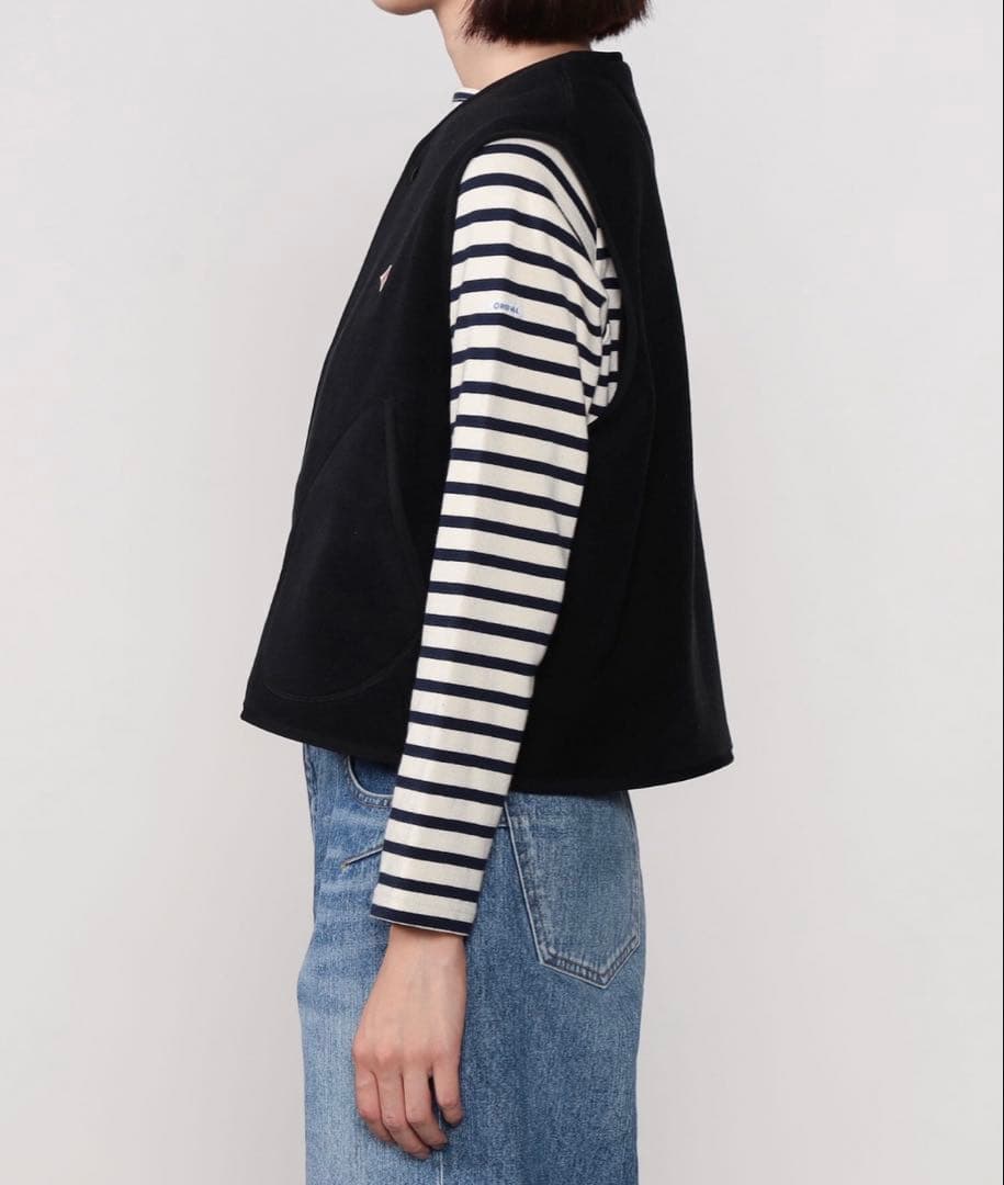 DANTON | フリース カラーレスベスト WOMEN