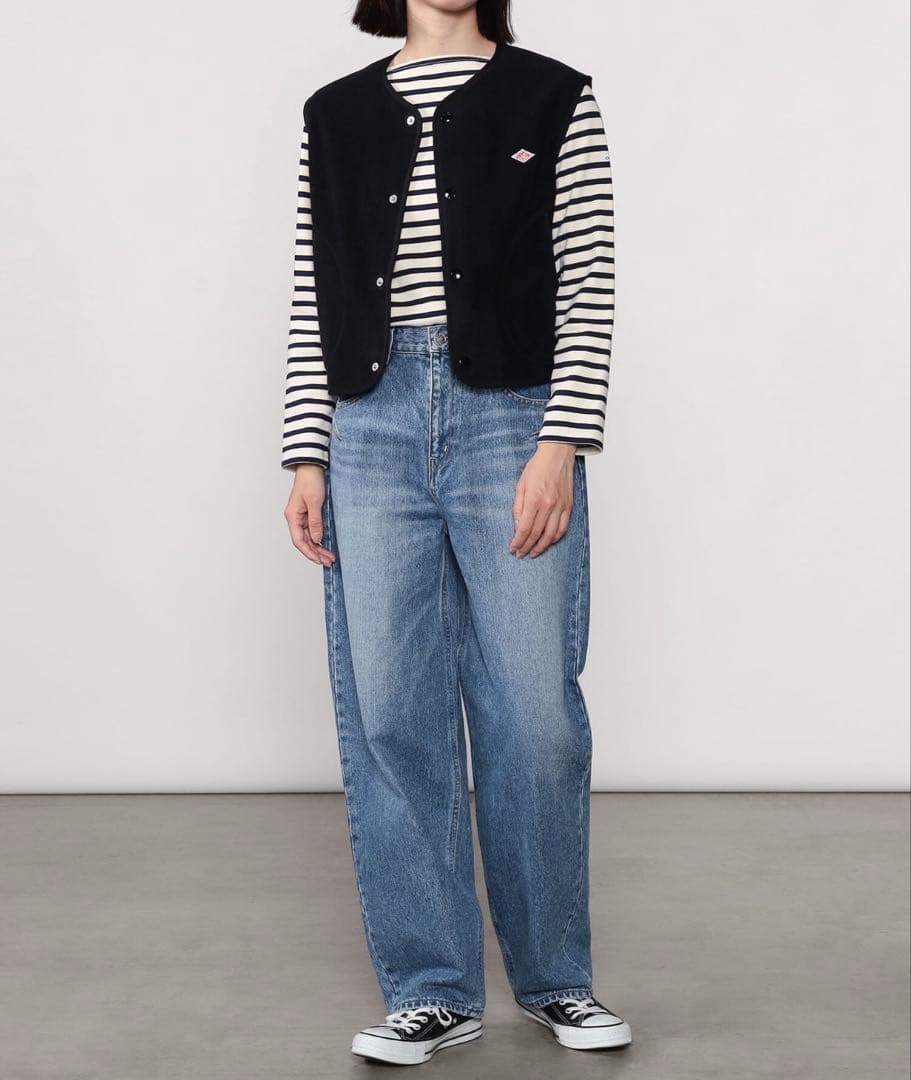 DANTON | フリース カラーレスベスト WOMEN