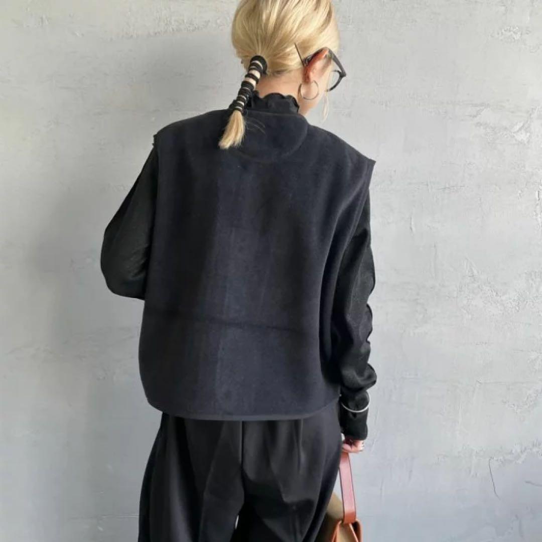 DANTON | フリース カラーレスベスト WOMEN