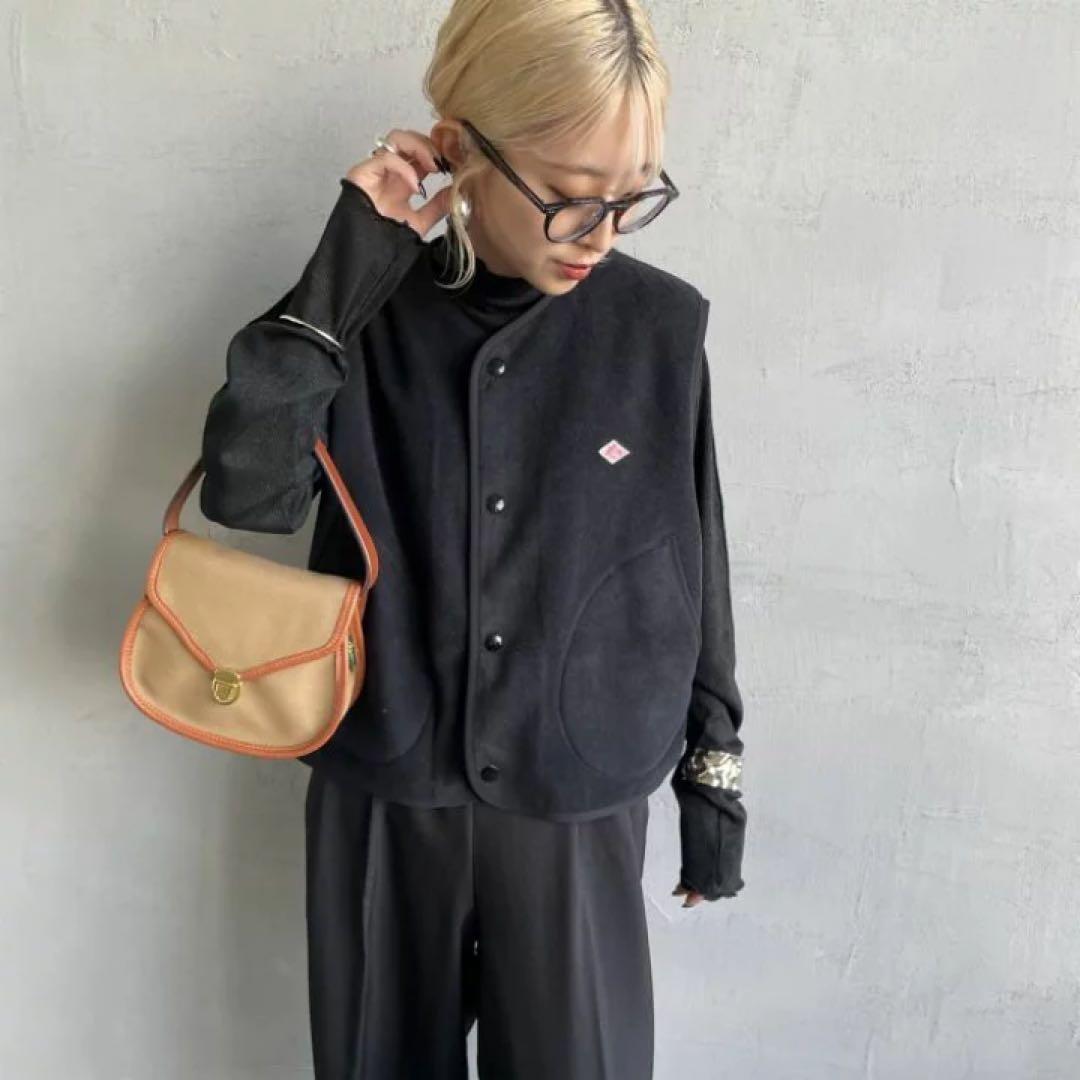 DANTON | フリース カラーレスベスト WOMEN