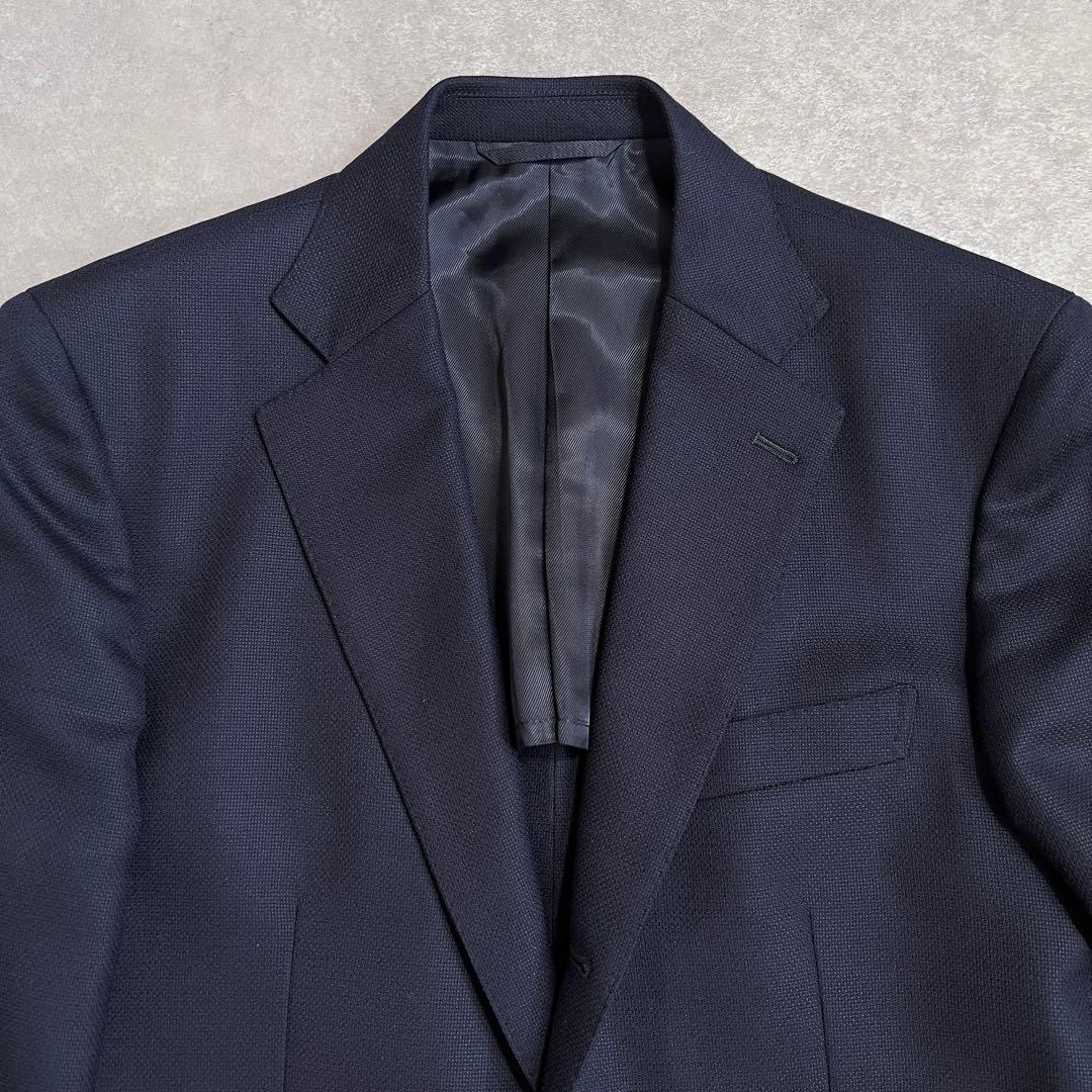 【美品】メーカーズシャツ鎌倉 ウールホップサックテーラードジャケット 48