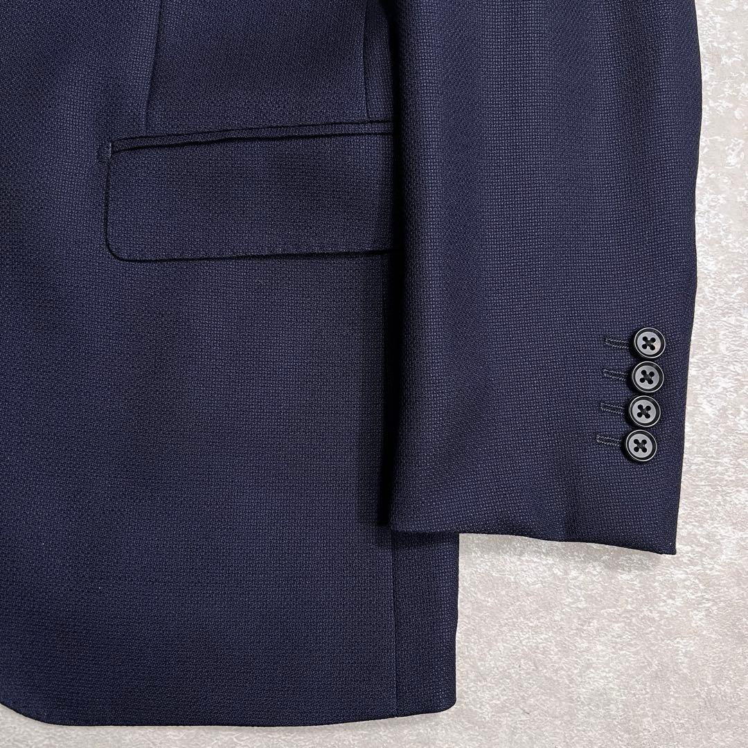 【美品】メーカーズシャツ鎌倉 ウールホップサックテーラードジャケット 48