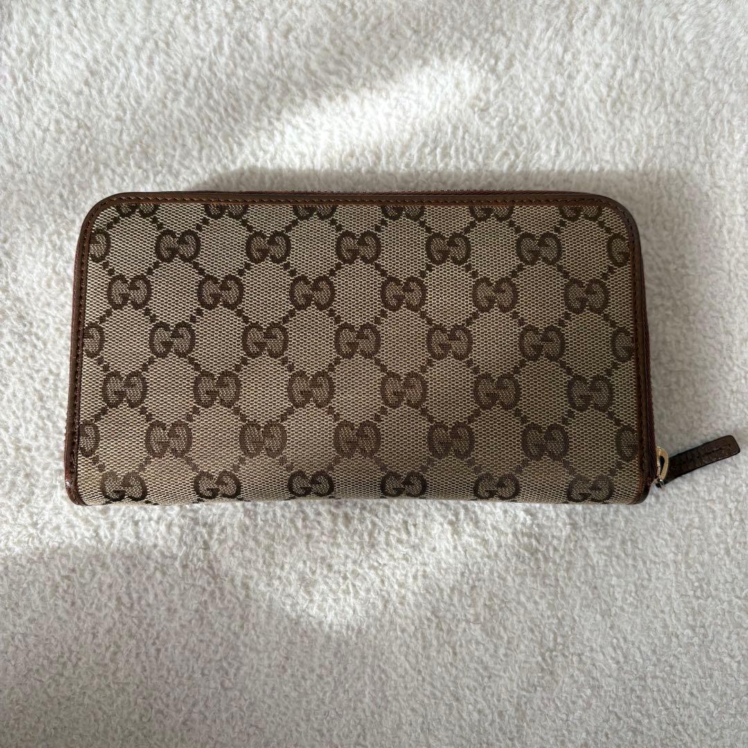 『ひき』GUCCI GGキャンパス ラウンド 長財布