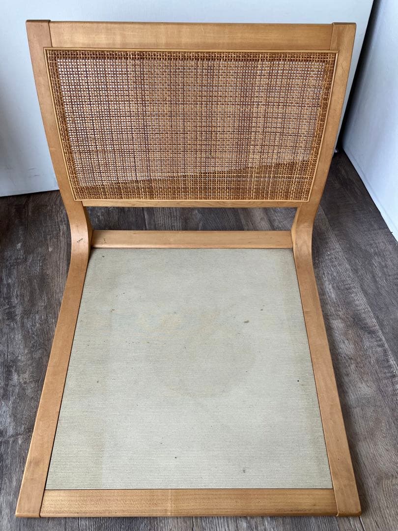 天童木工　座椅子　和モダン　こたつ椅子　ラタン　3点