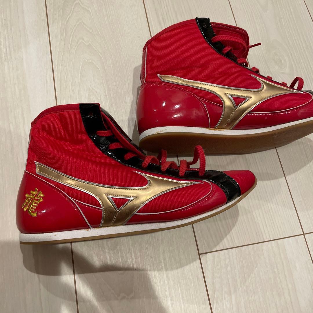 Mizuno ボクシングシューズ レッド/ゴールド　　サイズ27cm