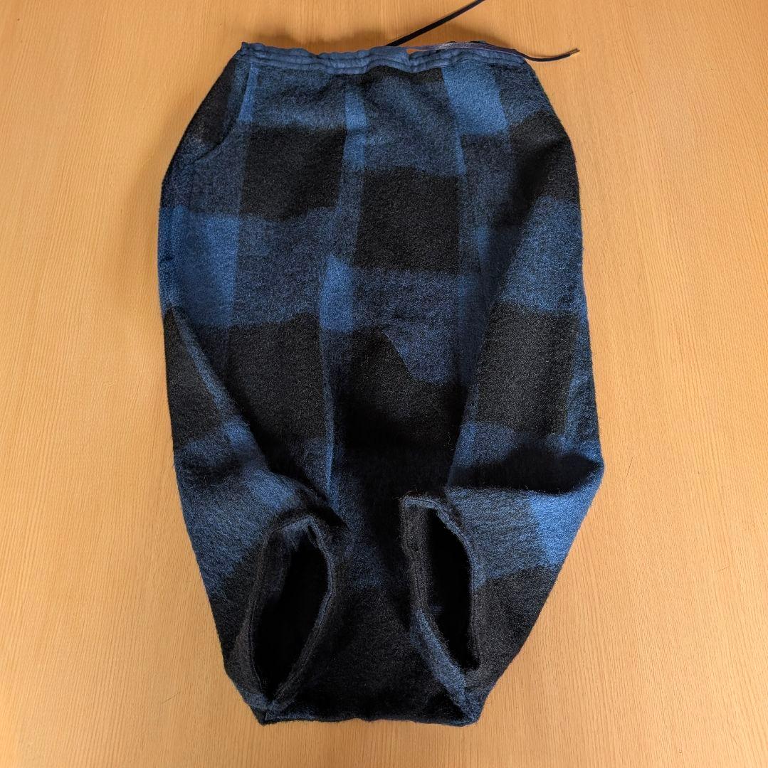 stof ストフ モヘア＆ウール ブロックチェック切り替え サルエルパンツ