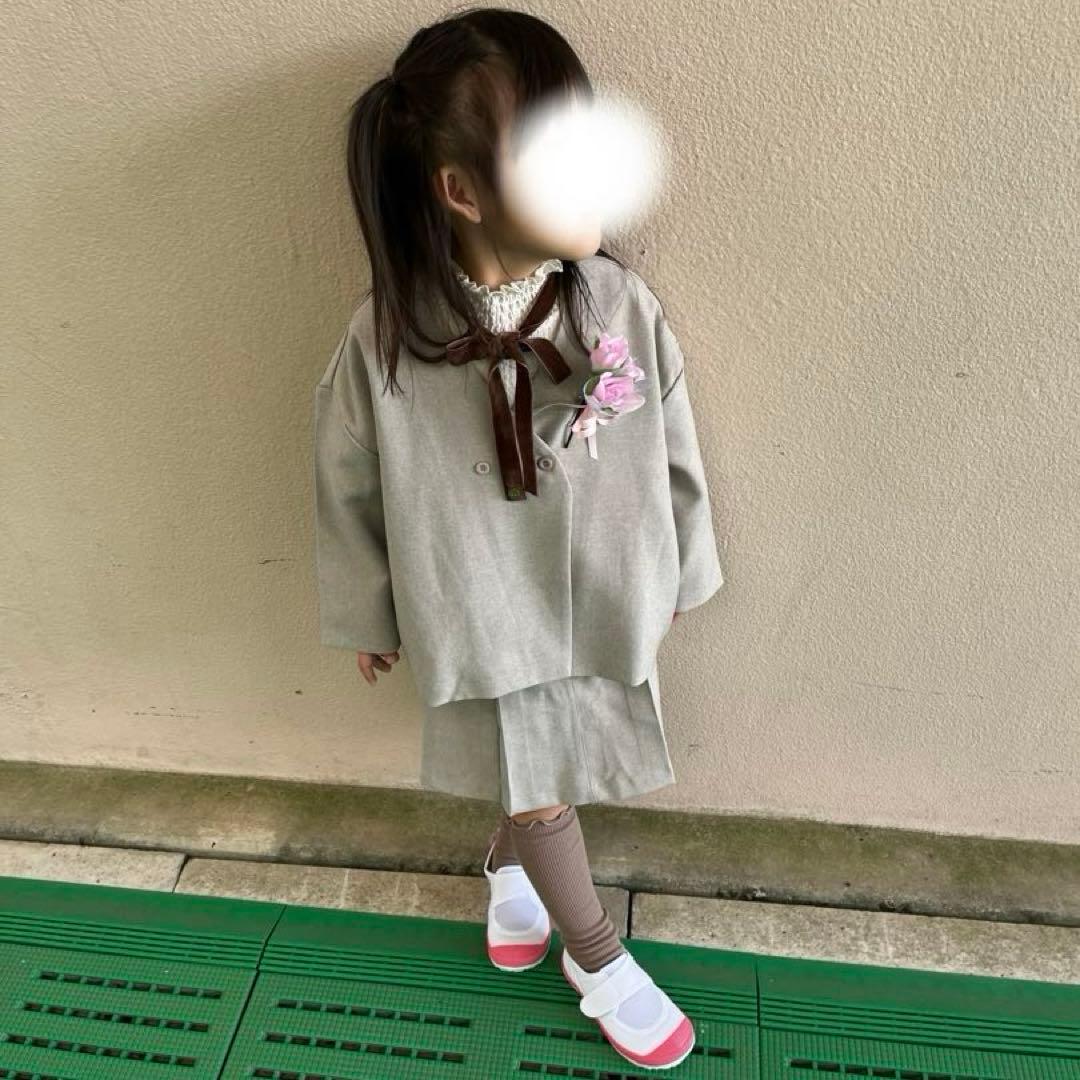 【リジェール】ノーカラージャケットセットアップ 110