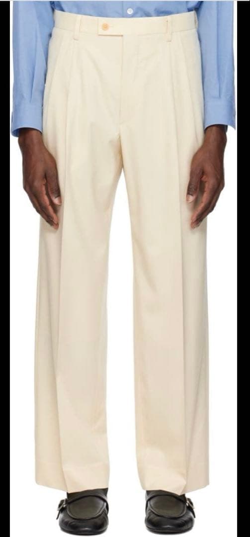 最終値下AURALEE WOOLKIDMOHAIR TWO-TUCKSLACKS