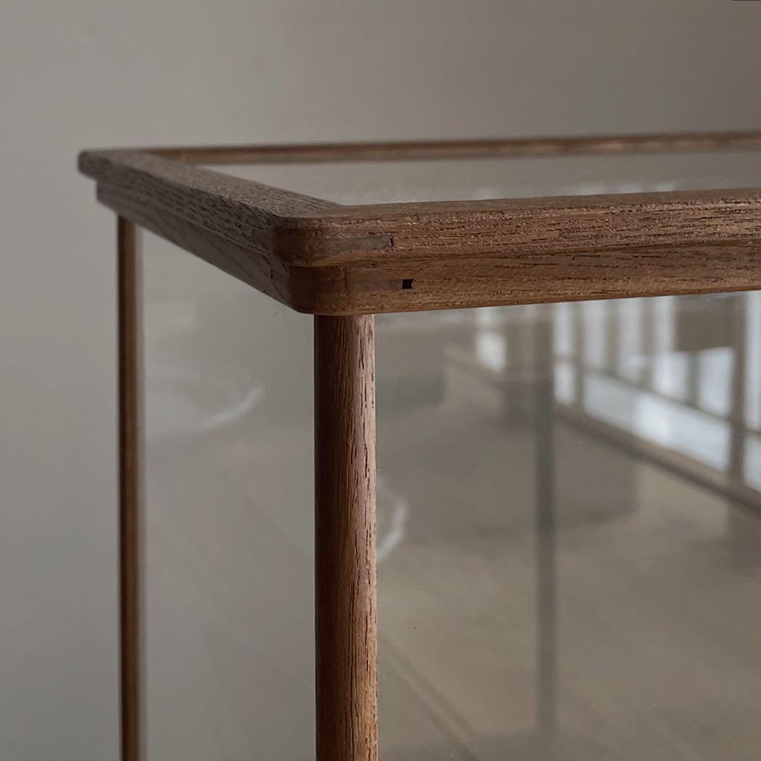 古い卓上ガラスケース　レトロ　飾り棚　古道具　アンティーク