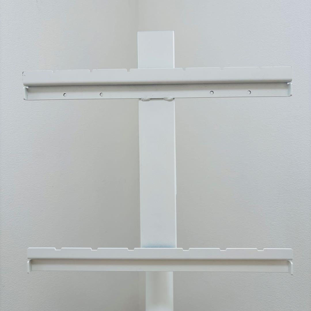 EQUALS WALL A2 ロータイプ　FLAT BASE テレビスタンド　白