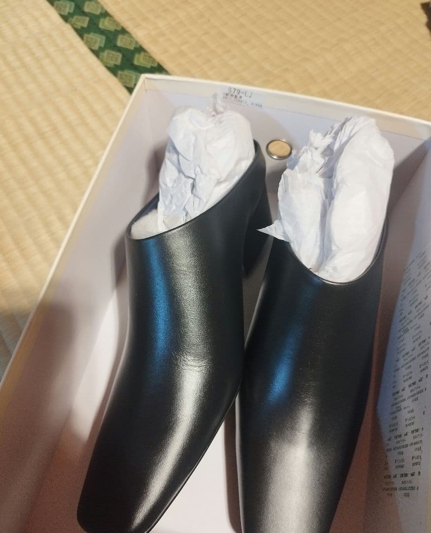 靴 todayful Squaretoe Leather Sabot 38