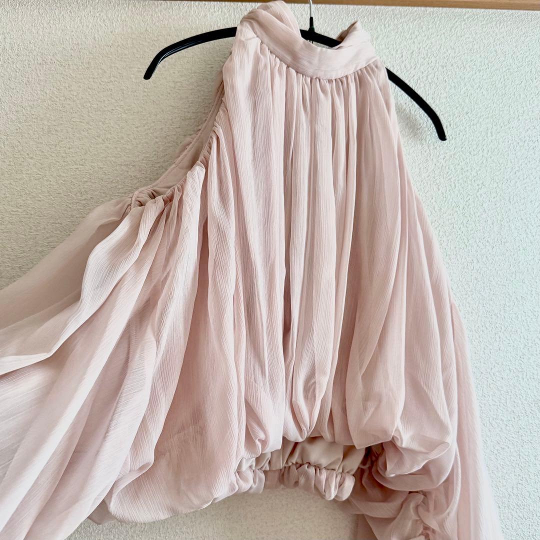 anuans シフォンボリュームブラウス PBEG