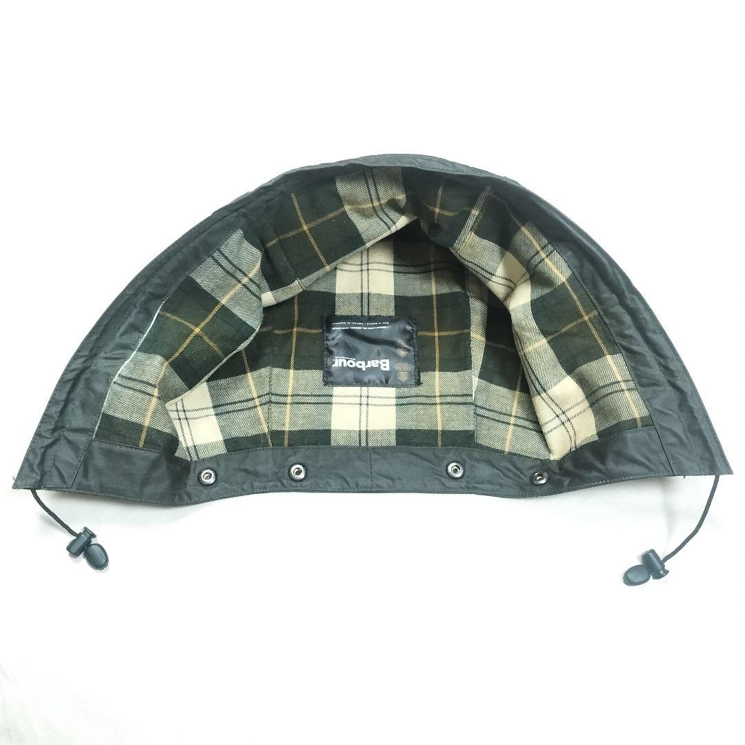 00s Barbour　3crest バブアー　フード　セージ