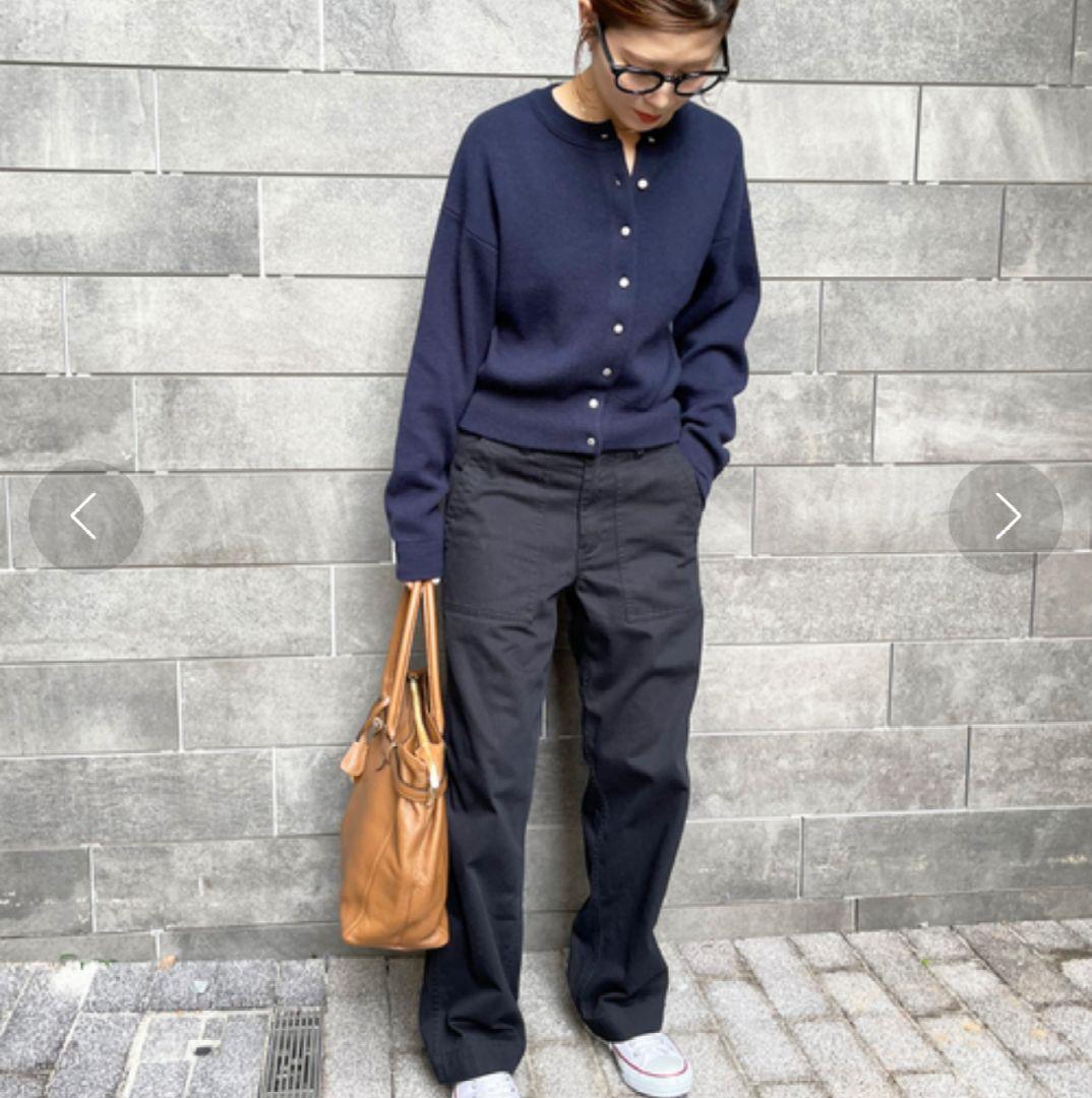 新品 タグ付き Spick and Span ルーズベイカーパンツ 黒 40