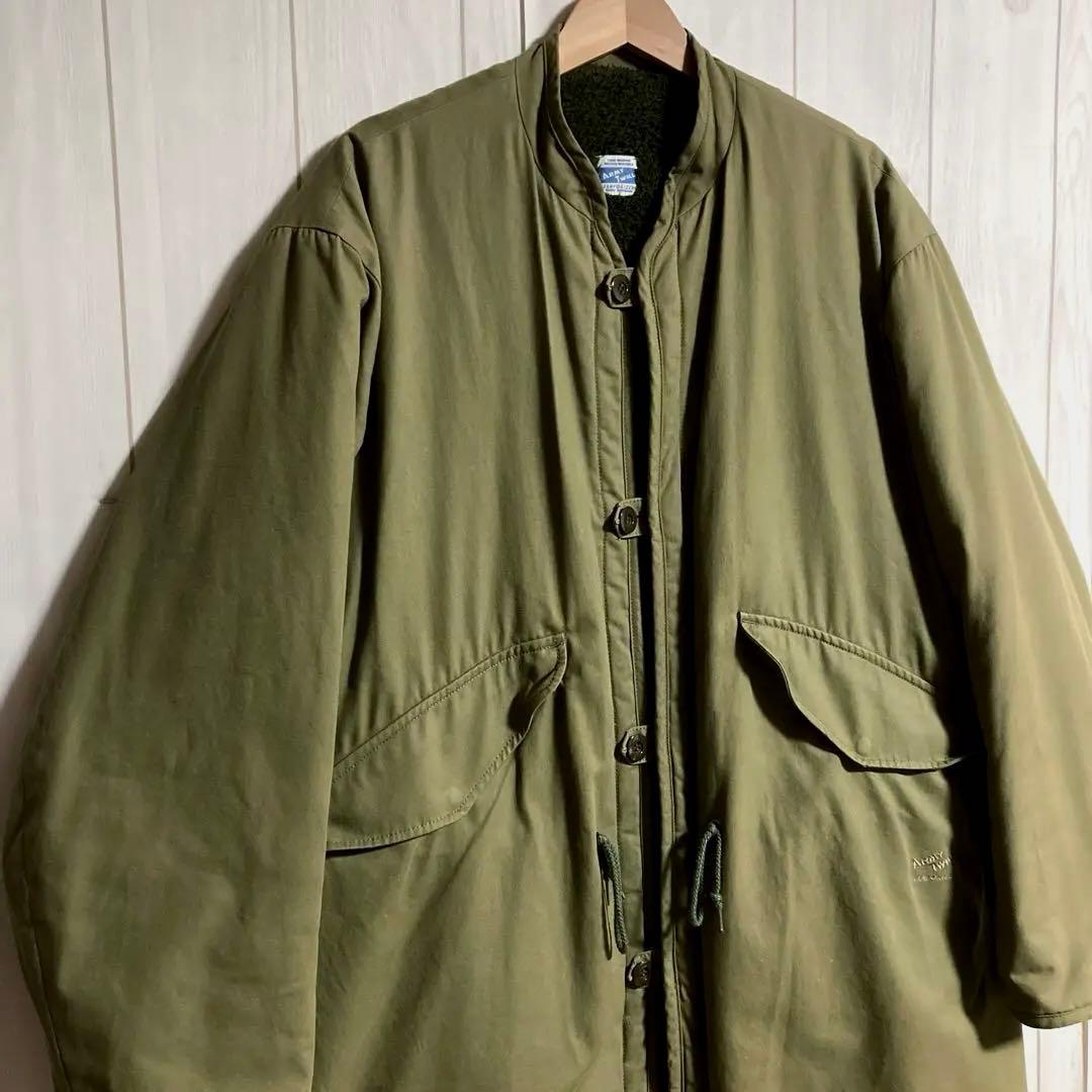 極上ARMY TWILLリバーシブルミリタリーボアフィールドコートM-65USA