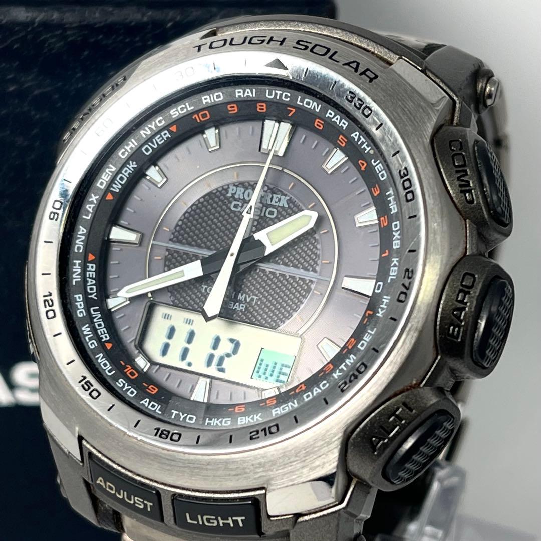 【希少/稼働品】カシオ プロトレック PRW-5100T ソーラー アナデジ