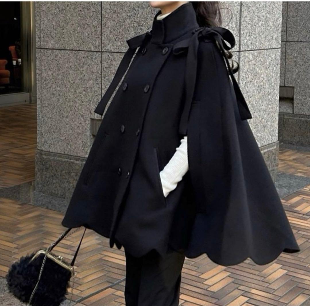 bibiy ポンチョコート　ケープコート