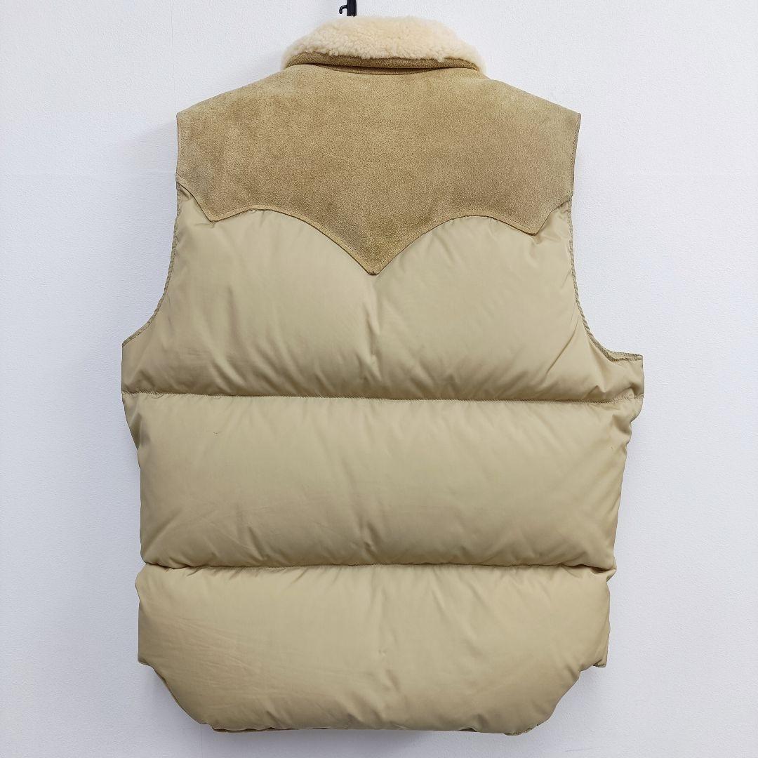★極美品★ ロッキーマウンテンフェザーベッド ダウンベスト ベージュ 40サイズ