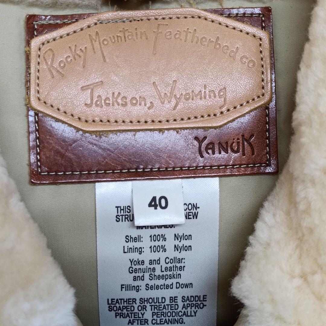 ★極美品★ ロッキーマウンテンフェザーベッド ダウンベスト ベージュ 40サイズ
