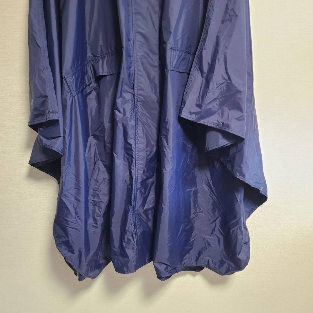 ポロ ラルフローレン レインコート ポンチョ ポケッタブル 紺 撥水 防水 ロゴ