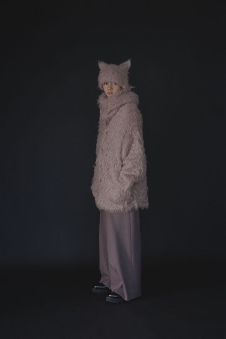 LAD MUSICIAN SHAGGY CAT EAR KNIT CAP 猫耳