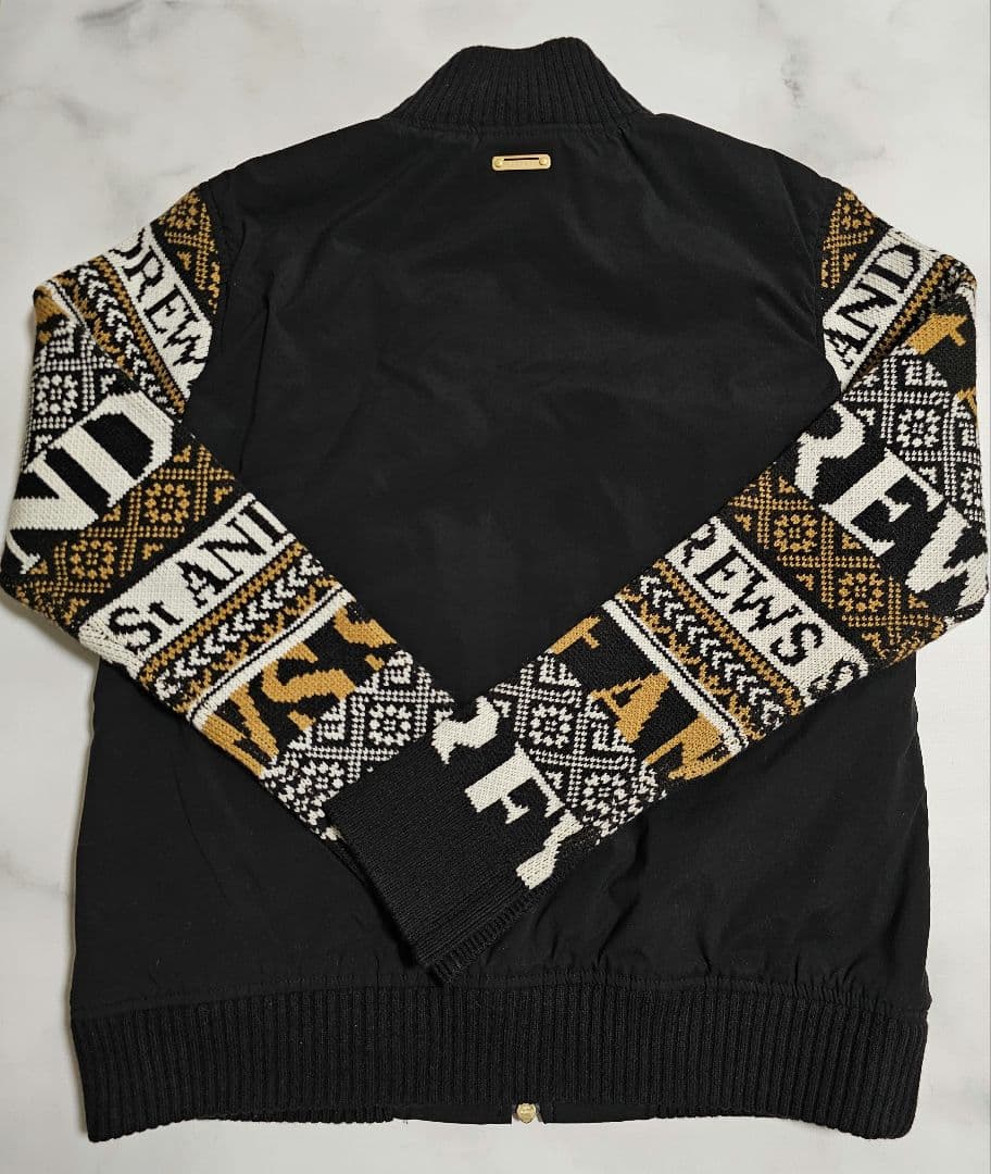 【St.ANDREWS】中綿入りノルディック柄ブルゾン