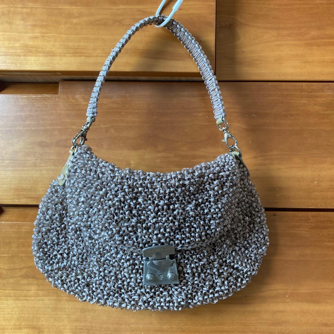 ANTEPRIMA グレーベージュ パーティーワイヤーバッグ