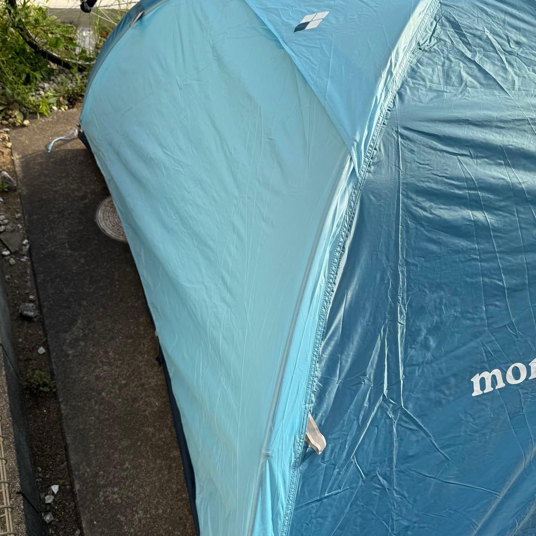 美品モンベル　クロノスドーム2 ブルー山岳テント軽量コンパクト