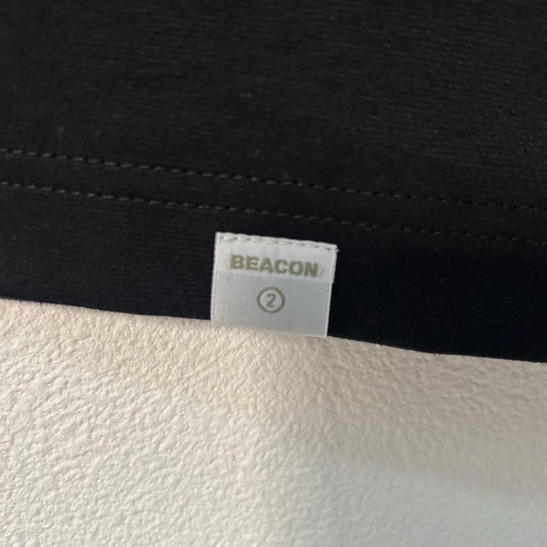 kolor BEACON カラービーコン　ブラックポロシャツ　半袖