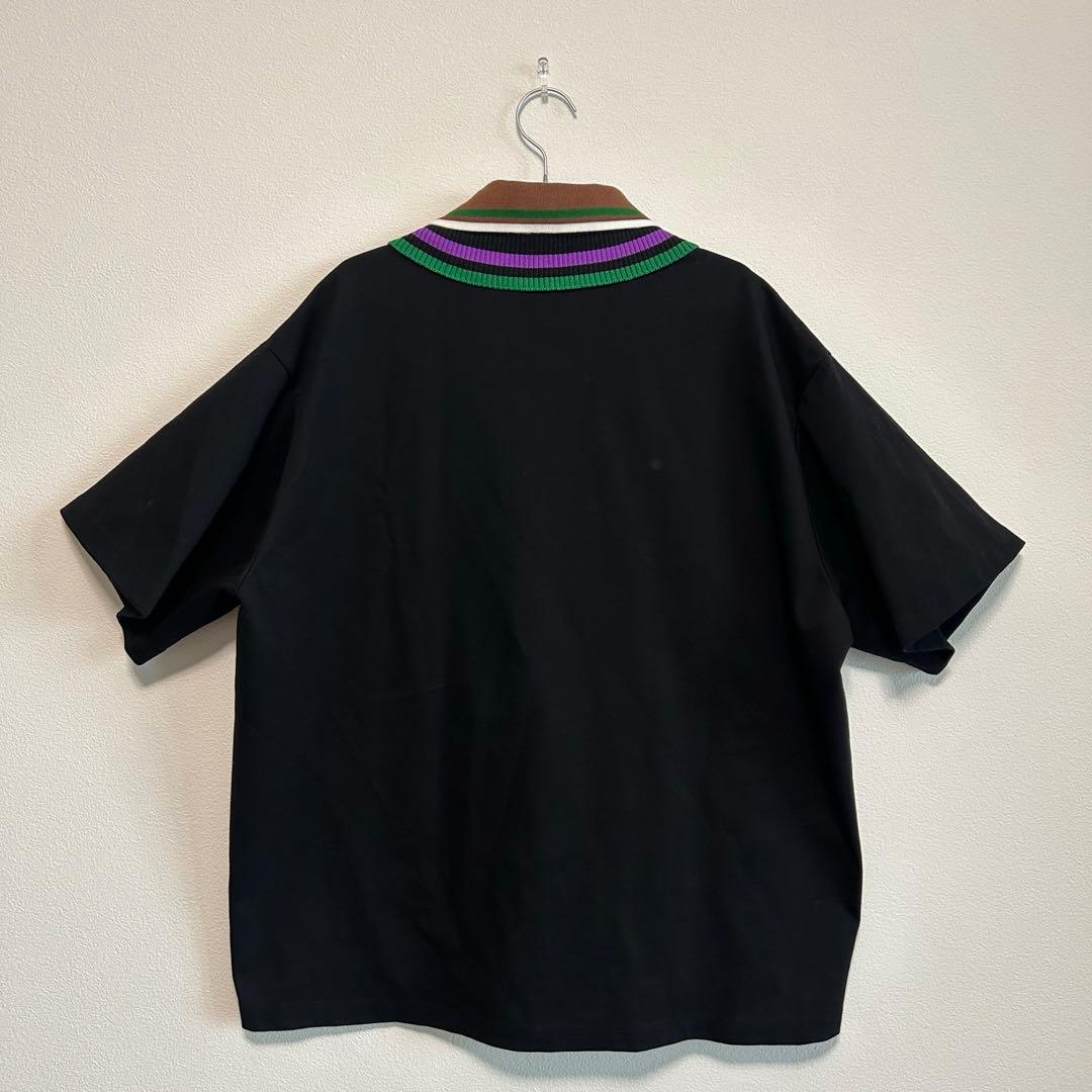 kolor BEACON カラービーコン　ブラックポロシャツ　半袖