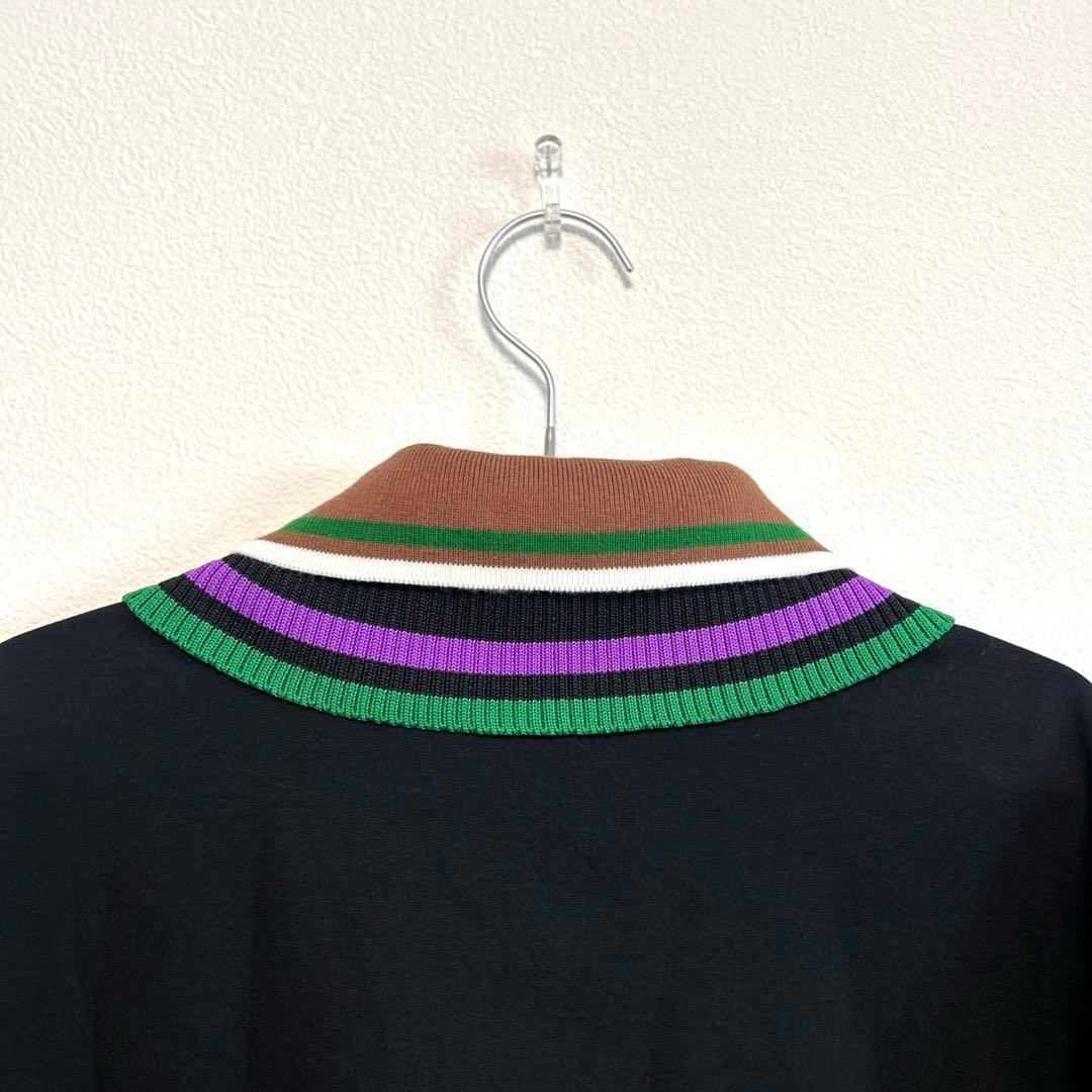 kolor BEACON カラービーコン　ブラックポロシャツ　半袖