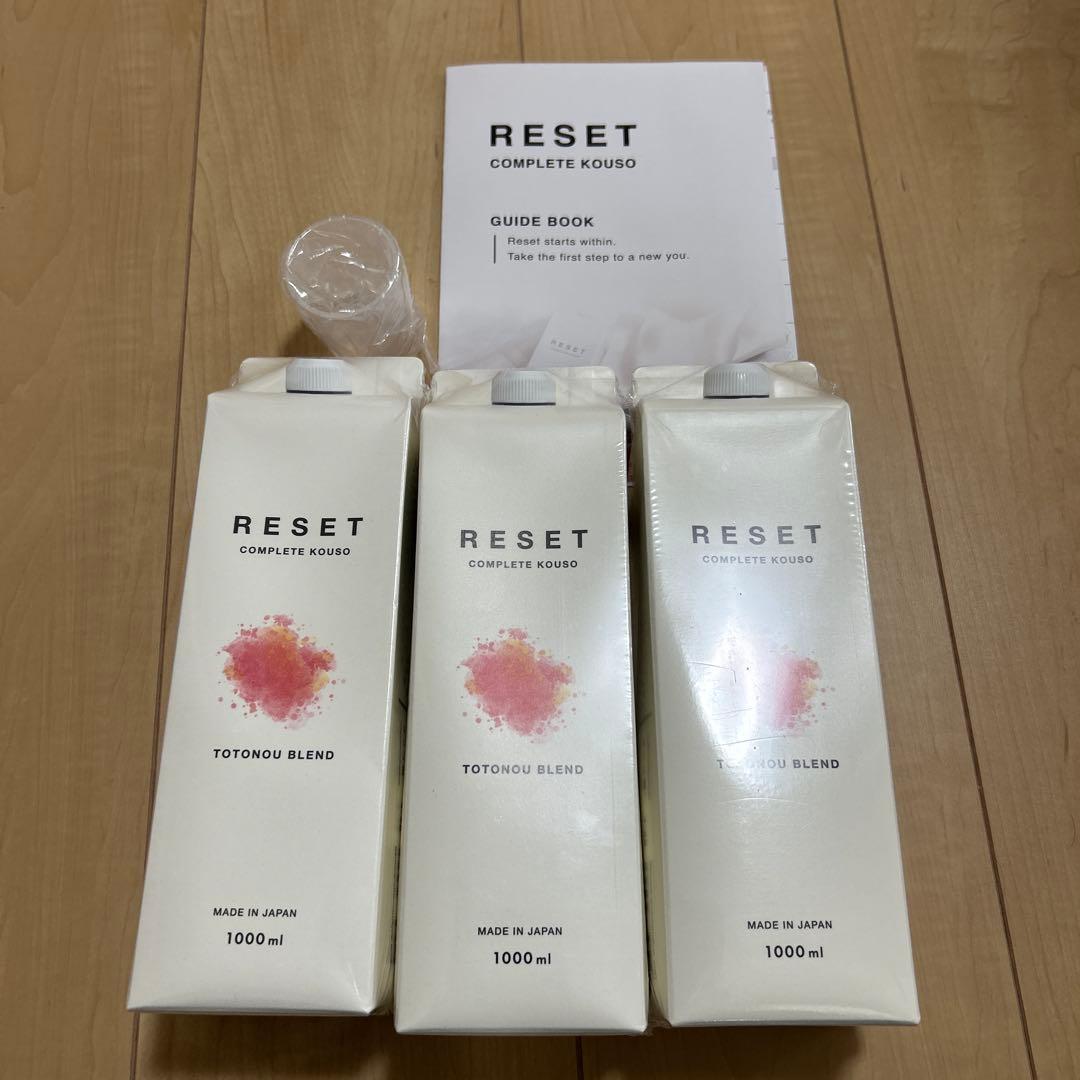 RESET COMPLETE KOUSO 1000ml×3本　酵素ドリンク
